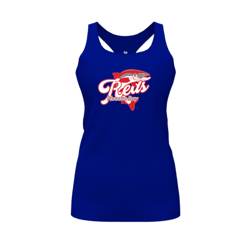 [FT0TRBRY-FYS-LOGO1] Decker Racerback Tank Top (Female Youth S, Royal, Logo 1)