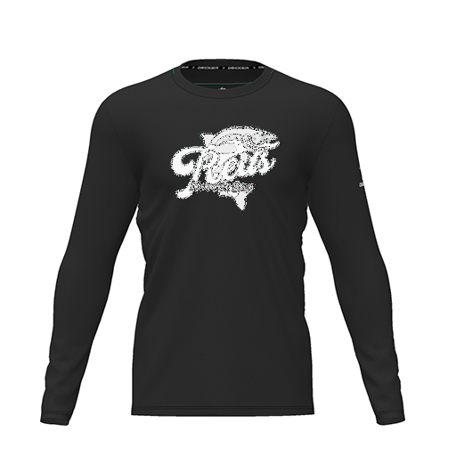 [CUS-DRIF-TEES-PER-CNK-LSL-BLK-YXS-LOGO1] Dri Fit Performance T-Shirt (Youth XS, Black, Logo 1, Long Sleeve)