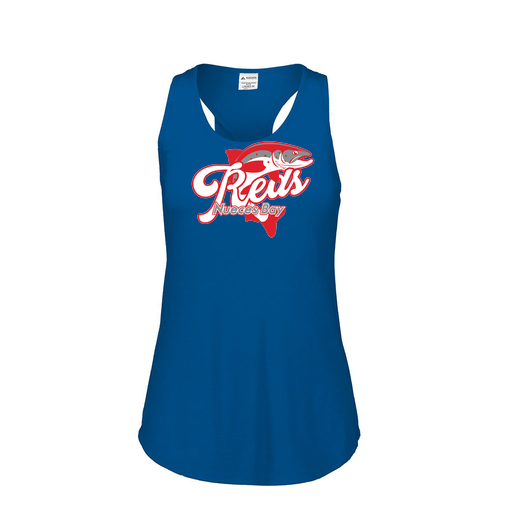 [3078.U55.S-LOGO1] Ladies Tri Blend Tank Top (Female Adult S, Royal, Logo 1)