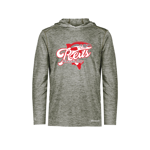 [FOLHCGGY-YS-LOGO1] Decker Youth Charge Hoodie (Youth S, Gray, Logo 1)