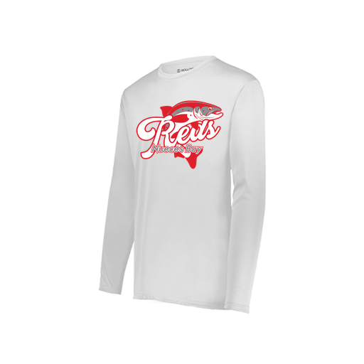 [222822.005.XS-LOGO1] Men's LS Smooth Sport Shirt (Adult XS, White, Logo 1)