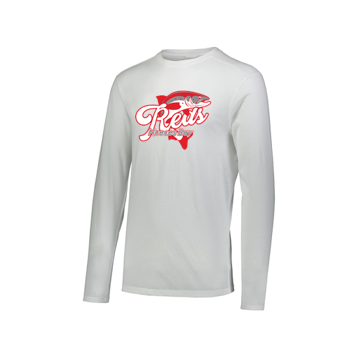 [FTLCUBWH-AXS-LOGO1] Decker Men's Tri-Blend T-Shirt - Long Sleeve (Adult XS, White, Logo 1)