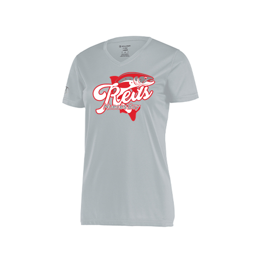 [222820.099.S-LOGO1] Ladies Movement Dri Fit Shirt (Female Adult S, Silver, Logo 1)